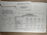 Back view of pattern K1149