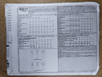 Back view of pattern M5619