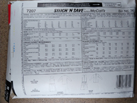 Back view of pattern M7207