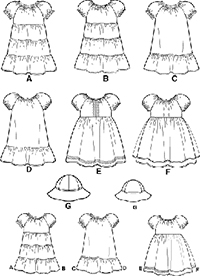 Back view of pattern S5695