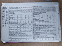 Back view of pattern S8647